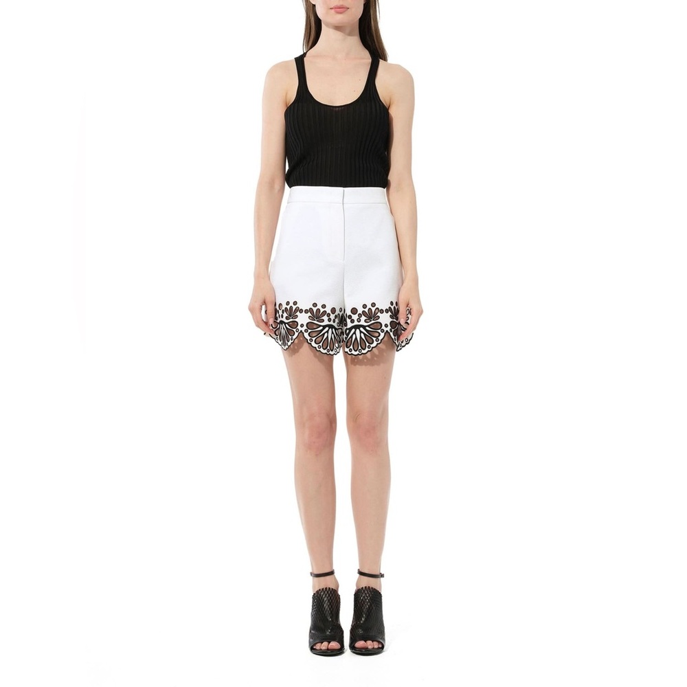 Emilio Pucci Shorts In White/Black - Picture 2 of 13